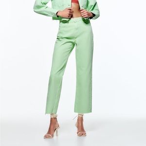 Zara green jeans